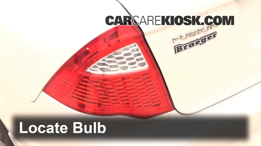 2011 Ford Fusion SEL 2.5L 4 Cyl. Lights Tail Light (replace bulb)